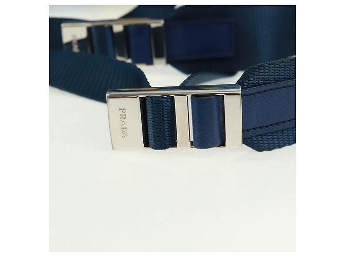 Zaino PRADA in nylon azzurro chiaro argento autentico 169566V Blu chiaro - vista 15