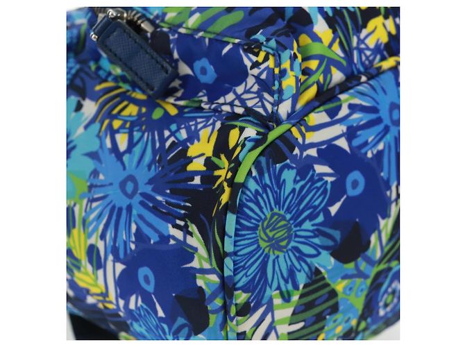 Zaino PRADA in nylon azzurro chiaro argento autentico 169566V Blu chiaro - vista 17