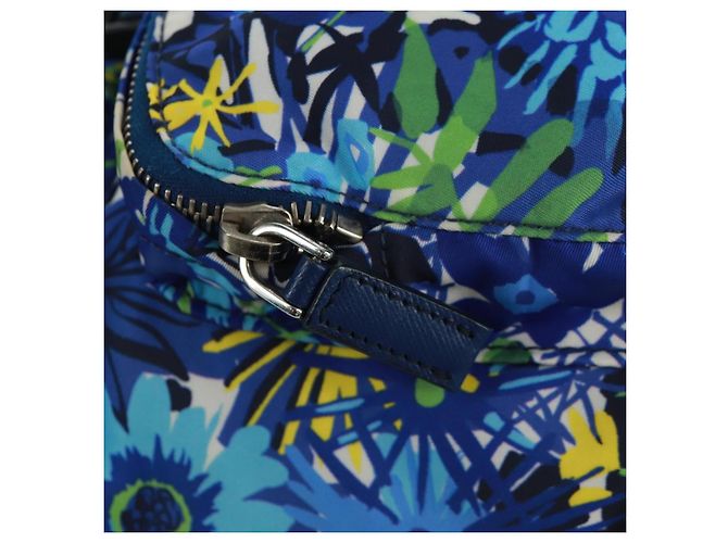 Zaino PRADA in nylon azzurro chiaro argento autentico 169566V Blu chiaro - vista 22