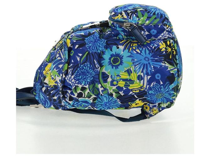 Zaino PRADA in nylon azzurro chiaro argento autentico 169566V Blu chiaro - vista 3