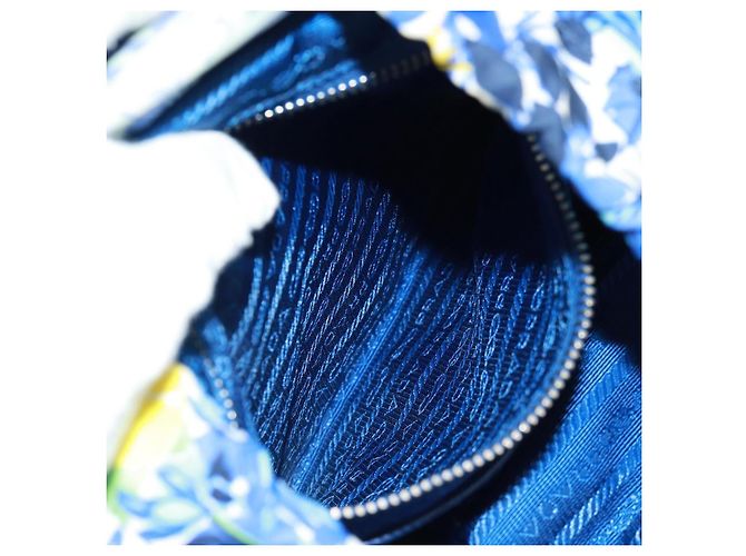 Zaino PRADA in nylon azzurro chiaro argento autentico 169566V Blu chiaro - vista 32