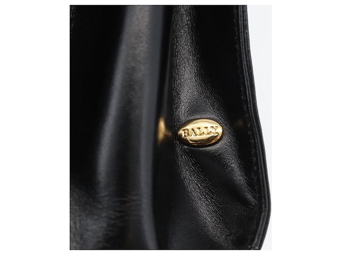 BALLY Borsa a mano in pelle 2 vie Nero Oro Auth BA10754 D'oro - vista 10