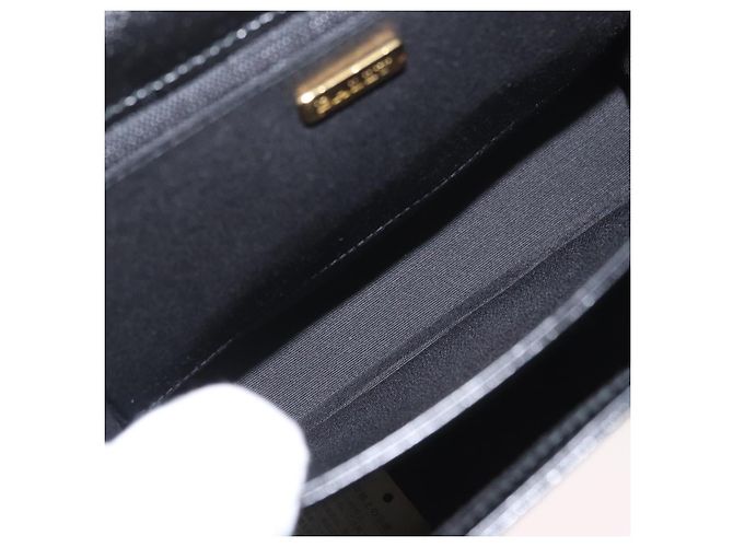 BALLY Borsa a mano in pelle 2 vie Nero Oro Auth BA10754 D'oro - vista 12