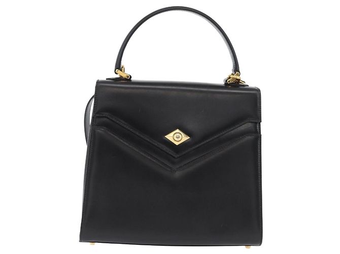 BALLY Borsa a mano in pelle 2 vie Nero Oro Auth BA10754 D'oro - vista 13