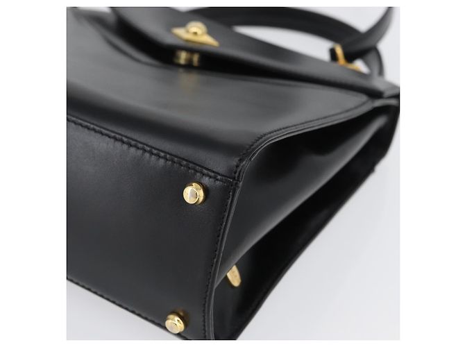 BALLY Borsa a mano in pelle 2 vie Nero Oro Auth BA10754 D'oro - vista 16