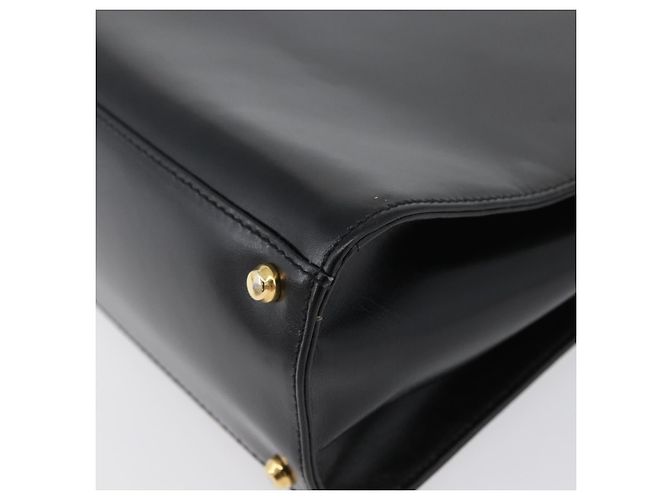 BALLY Borsa a mano in pelle 2 vie Nero Oro Auth BA10754 D'oro - vista 18