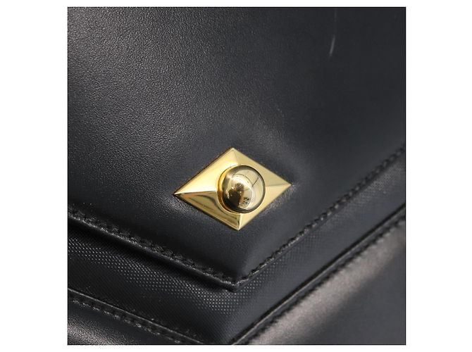 BALLY Borsa a mano in pelle 2 vie Nero Oro Auth BA10754 D'oro - vista 19