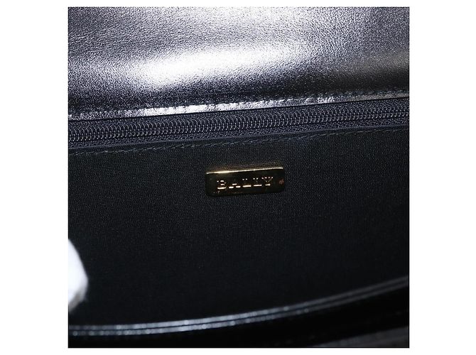 BALLY Borsa a mano in pelle 2 vie Nero Oro Auth BA10754 D'oro - vista 20