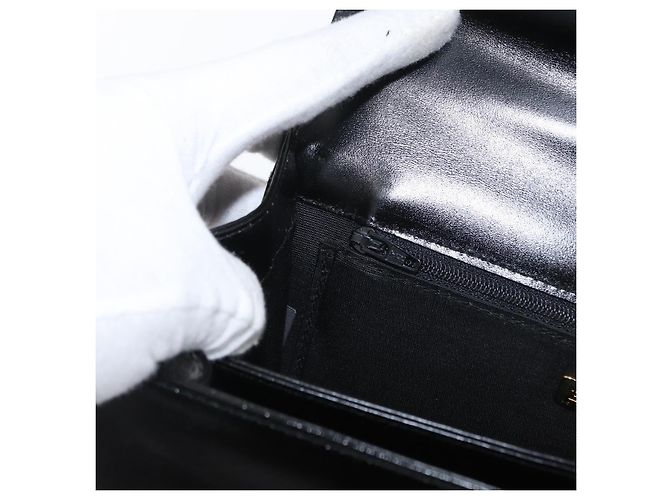 BALLY Borsa a mano in pelle 2 vie Nero Oro Auth BA10754 D'oro - vista 26