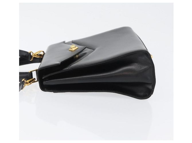 BALLY Borsa a mano in pelle 2 vie Nero Oro Auth BA10754 D'oro - vista 4