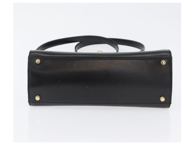 BALLY Borsa a mano in pelle 2 vie Nero Oro Auth BA10754 D'oro - vista 5