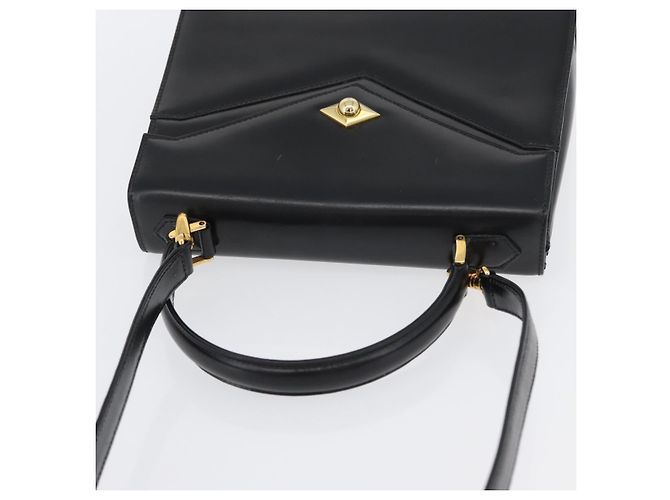 BALLY Borsa a mano in pelle 2 vie Nero Oro Auth BA10754 D'oro - vista 6
