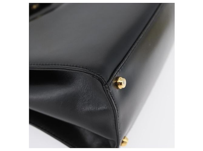 BALLY Borsa a mano in pelle 2 vie Nero Oro Auth BA10754 D'oro - vista 9