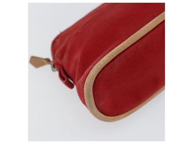 Hermès HERMES Bolide PM Pouch Tela Rossa Auth ti3709 Rosso - vista 14