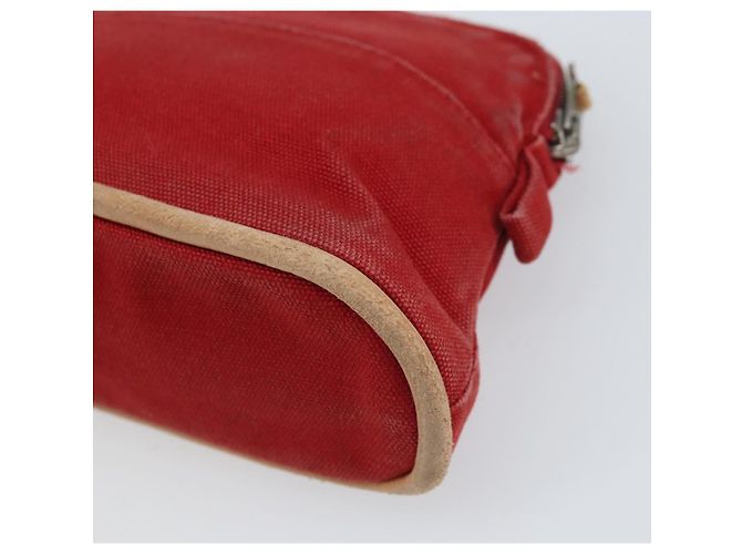 Hermès HERMES Bolide PM Pouch Tela Rossa Auth ti3709 Rosso - vista 15