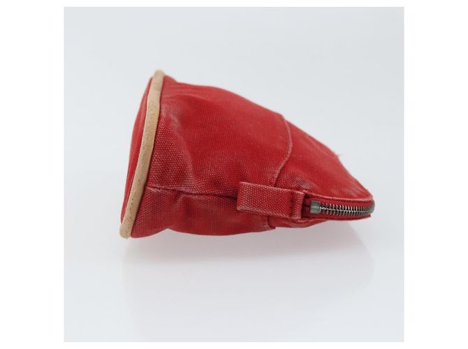 Hermès HERMES Bolide PM Pouch Tela Rossa Auth ti3709 Rosso - vista 3