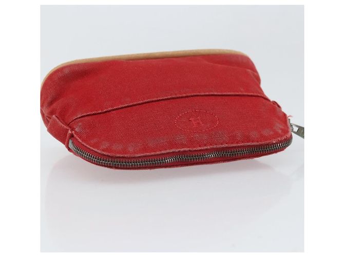 Hermès HERMES Bolide PM Pouch Tela Rossa Auth ti3709 Rosso - vista 5