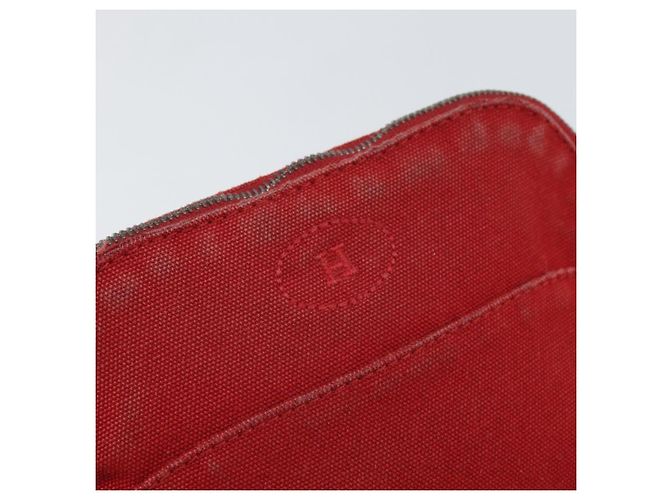 Hermès HERMES Bolide PM Pouch Tela Rossa Auth ti3709 Rosso - vista 8