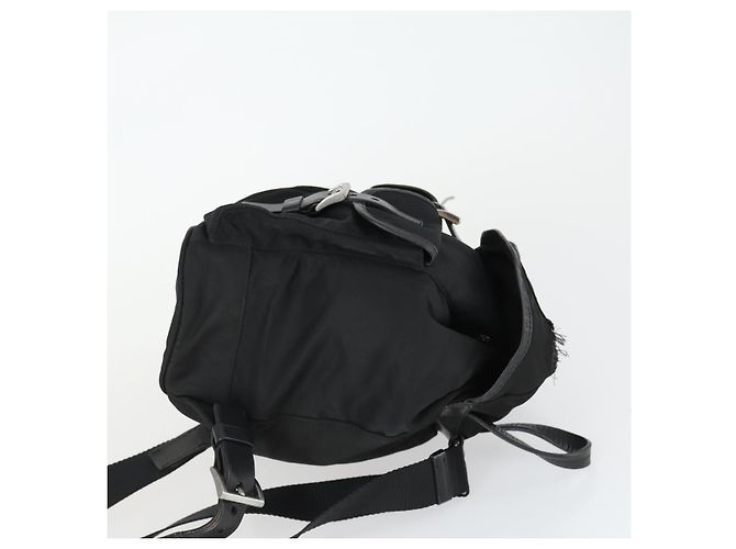 PRADA Backpack Nylon Black Silver Auth 169609 Silvery - view 3