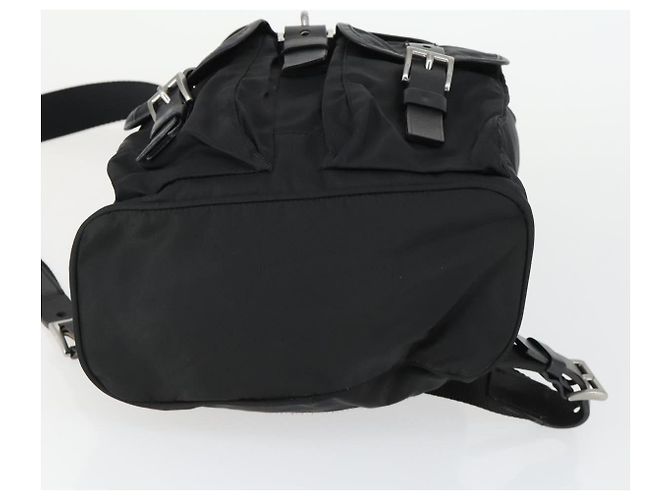 PRADA Backpack Nylon Black Silver Auth 169609 Silvery - view 5