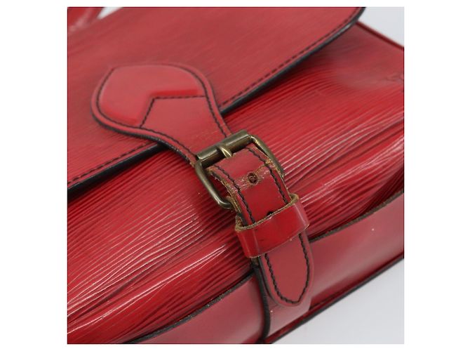 LOUIS VUITTON Schultertasche Cartesier MM Rot M52247 LV Auth 169548 - Ansicht 10