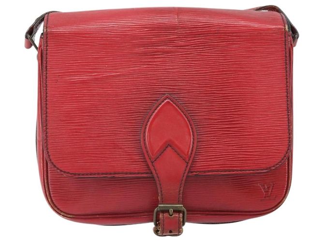 LOUIS VUITTON Schultertasche Cartesier MM Rot M52247 LV Auth 169548 - Ansicht 13