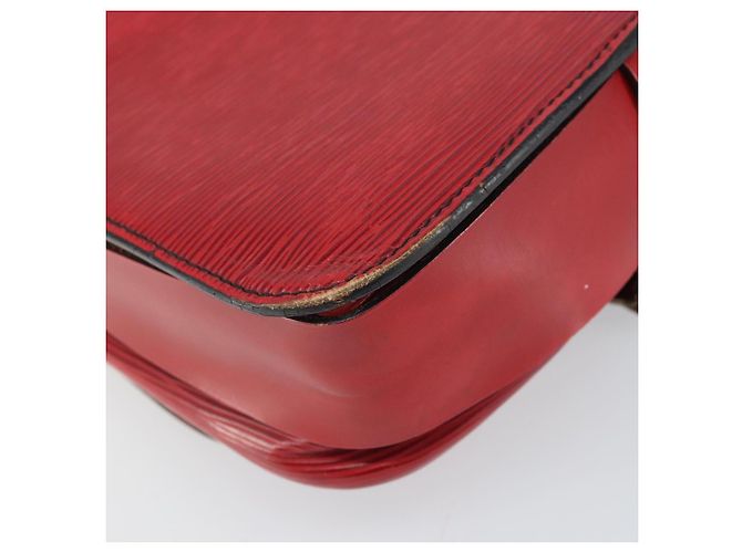 LOUIS VUITTON Schultertasche Cartesier MM Rot M52247 LV Auth 169548 - Ansicht 16