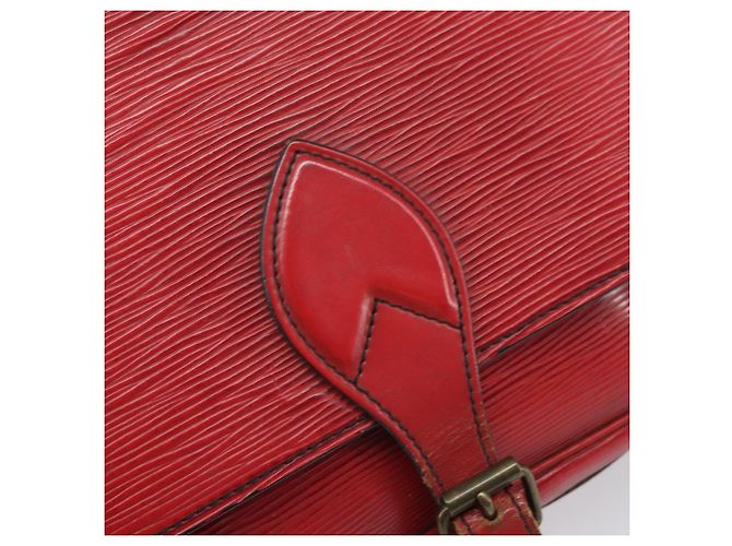 LOUIS VUITTON Schultertasche Cartesier MM Rot M52247 LV Auth 169548 - Ansicht 17