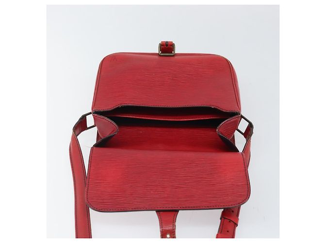 LOUIS VUITTON Schultertasche Cartesier MM Rot M52247 LV Auth 169548 - Ansicht 18