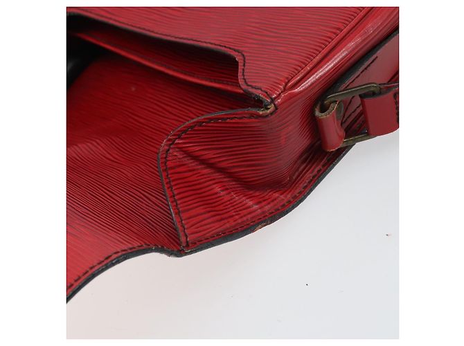 LOUIS VUITTON Schultertasche Cartesier MM Rot M52247 LV Auth 169548 - Ansicht 19