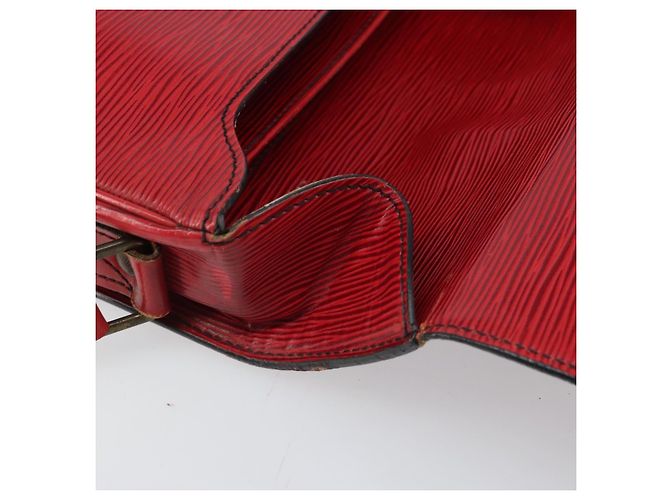 LOUIS VUITTON Schultertasche Cartesier MM Rot M52247 LV Auth 169548 - Ansicht 20