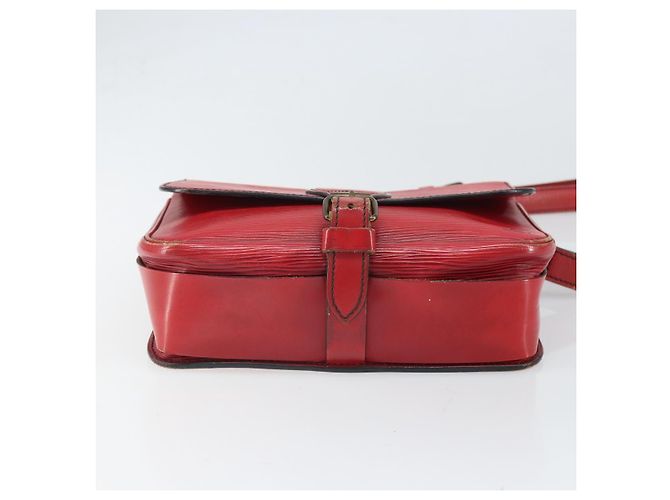LOUIS VUITTON Schultertasche Cartesier MM Rot M52247 LV Auth 169548 - Ansicht 5