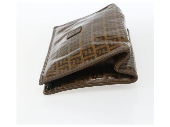 FENDI Zucchino Canvas Clutch Bag Braun Auth ti3645 - Ansicht 3