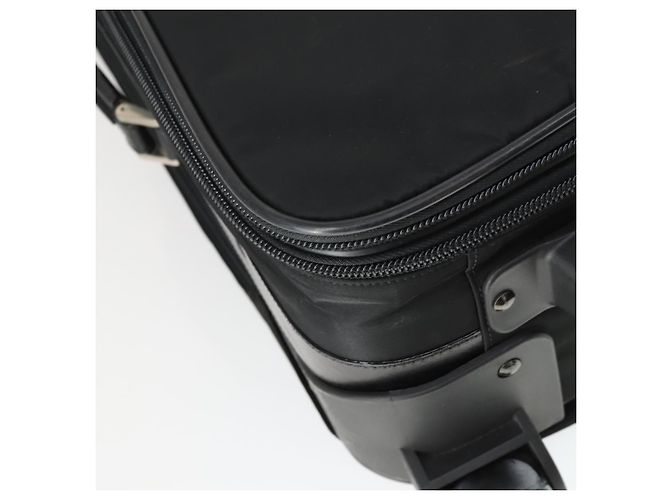 Prada Tragetasche aus Nylon Schwarz Silber Auth bs32877 - Ansicht 19
