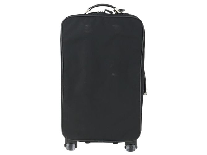 Prada Tragetasche aus Nylon Schwarz Silber Auth bs32877 - Ansicht 2