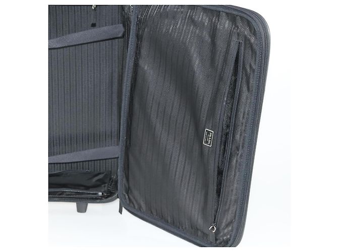 Prada Tragetasche aus Nylon Schwarz Silber Auth bs32877 - Ansicht 25