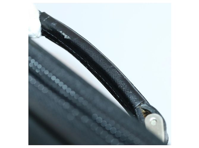 Prada Tragetasche aus Nylon Schwarz Silber Auth bs32877 - Ansicht 5