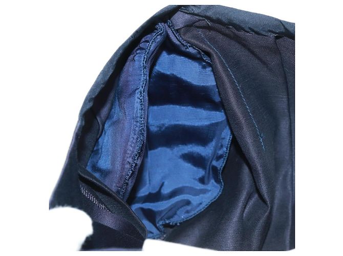 CHANEL Costume intero in cotone blu navy CC Auth 170808V - vista 11