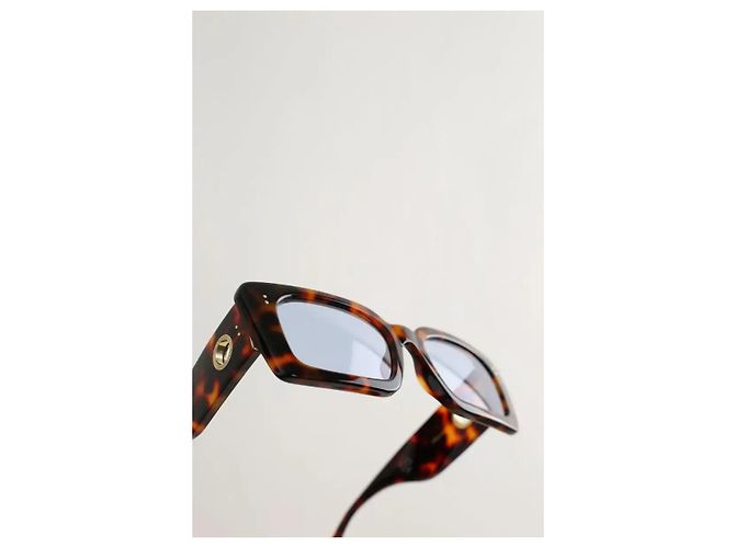 Linda Farrow Gafas de sol marrones Castaño - vista 3