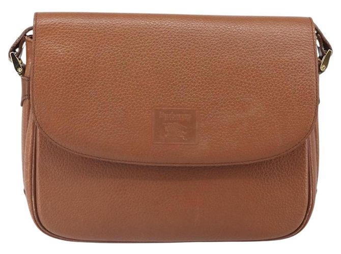 Borsa a Spalla Burberrys in Pelle Marrone Oro Auth bs33288 D'oro - vista 13