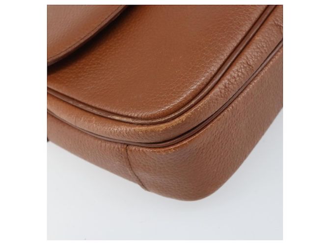 Borsa a Spalla Burberrys in Pelle Marrone Oro Auth bs33288 D'oro - vista 14