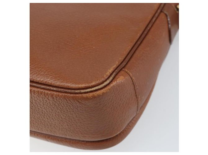 Borsa a Spalla Burberrys in Pelle Marrone Oro Auth bs33288 D'oro - vista 15