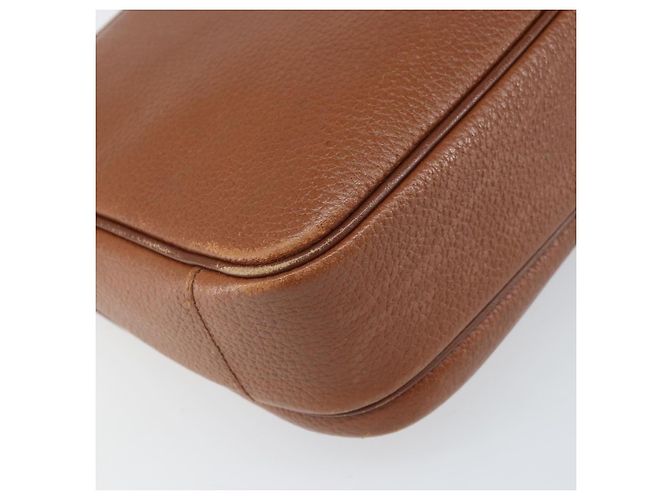 Borsa a Spalla Burberrys in Pelle Marrone Oro Auth bs33288 D'oro - vista 16