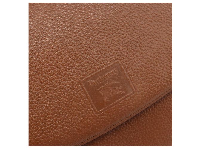 Borsa a Spalla Burberrys in Pelle Marrone Oro Auth bs33288 D'oro - vista 17
