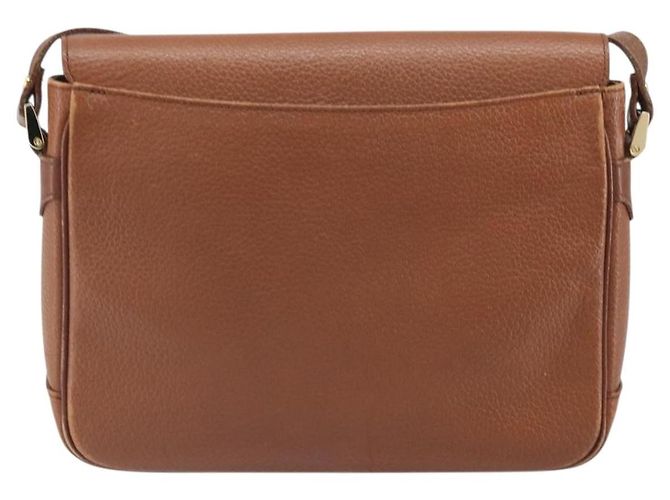 Borsa a Spalla Burberrys in Pelle Marrone Oro Auth bs33288 D'oro - vista 2