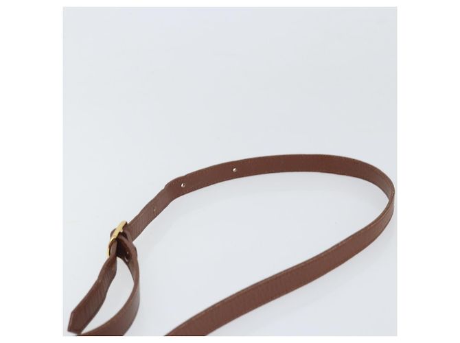 Borsa a Spalla Burberrys in Pelle Marrone Oro Auth bs33288 D'oro - vista 8