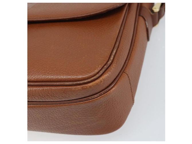 Borsa a Spalla Burberrys in Pelle Marrone Oro Auth bs33288 D'oro - vista 9