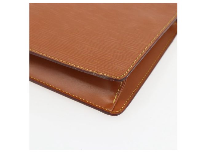 LOUIS VUITTON Pochette Uomo Epi Borsa Marrone Zipangu Oro M52528 LV Auth ka2290 - vista 15