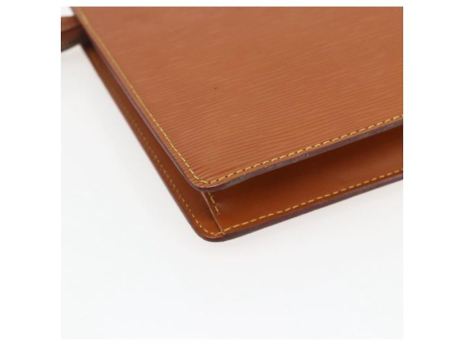 LOUIS VUITTON Pochette Uomo Epi Borsa Marrone Zipangu Oro M52528 LV Auth ka2290 - vista 16