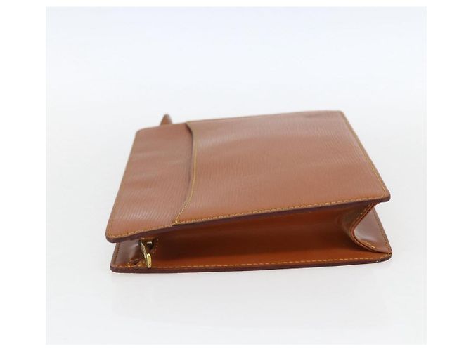 LOUIS VUITTON Pochette Uomo Epi Borsa Marrone Zipangu Oro M52528 LV Auth ka2290 - vista 3